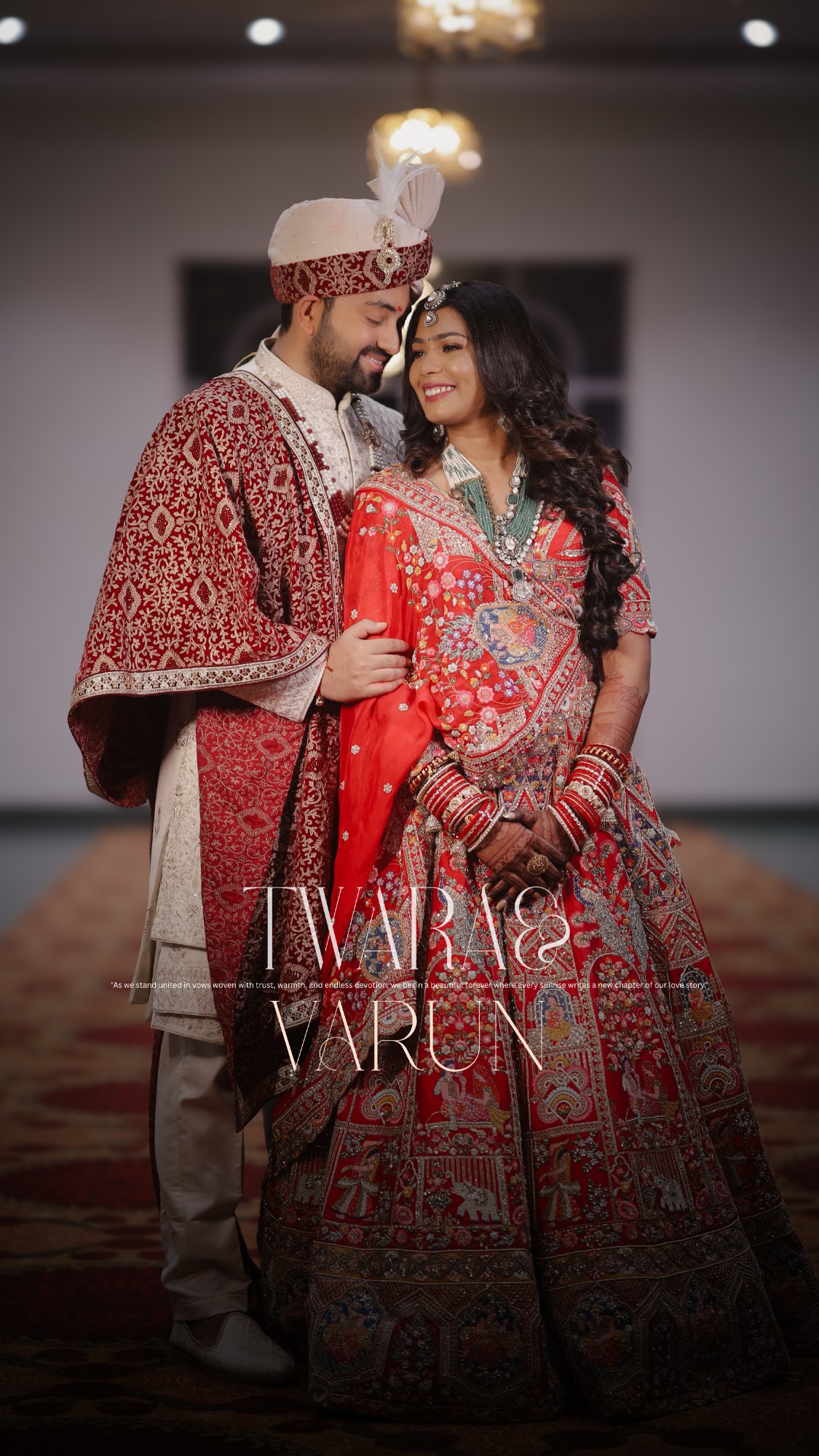 Twara & Varun Wedding Portrait